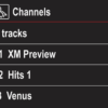 channel list satellite radio