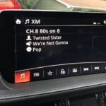 Mazda XM radio screen