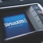 SiriusXM satellite radio display