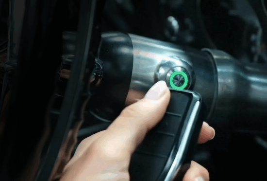 metal button with key fob